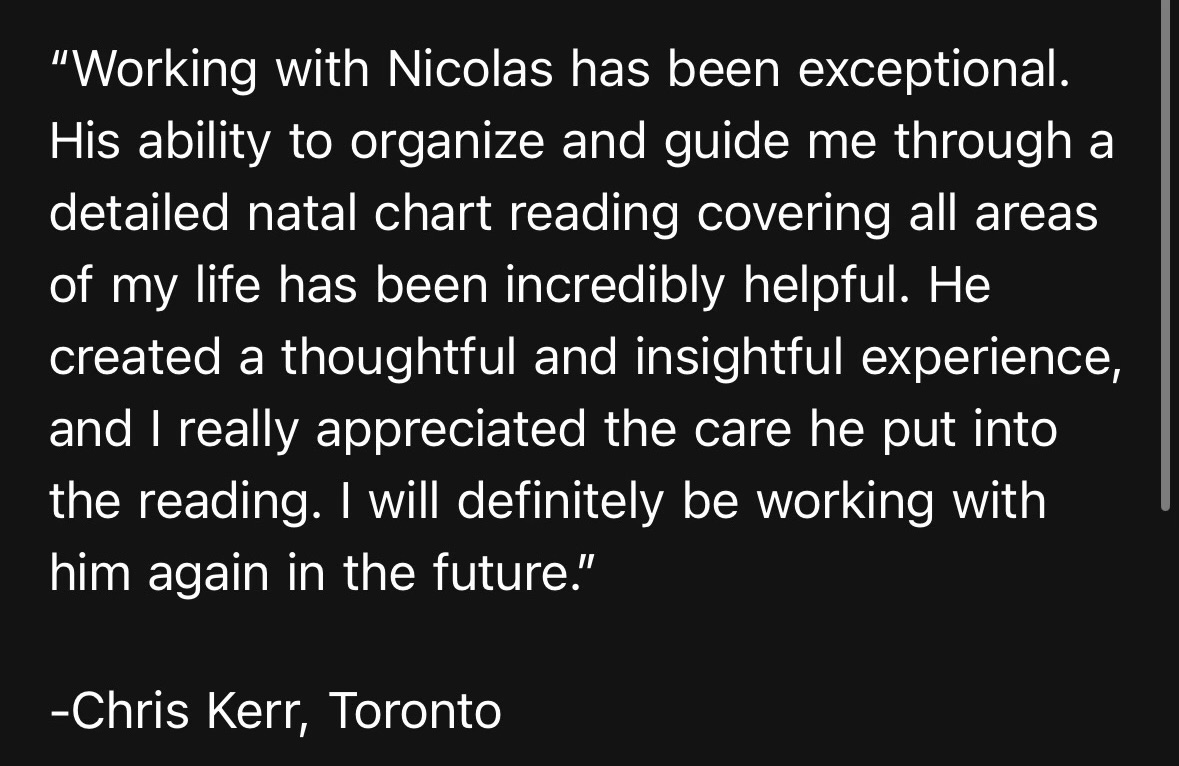 Testimonial from Chris Kerr, Toronto